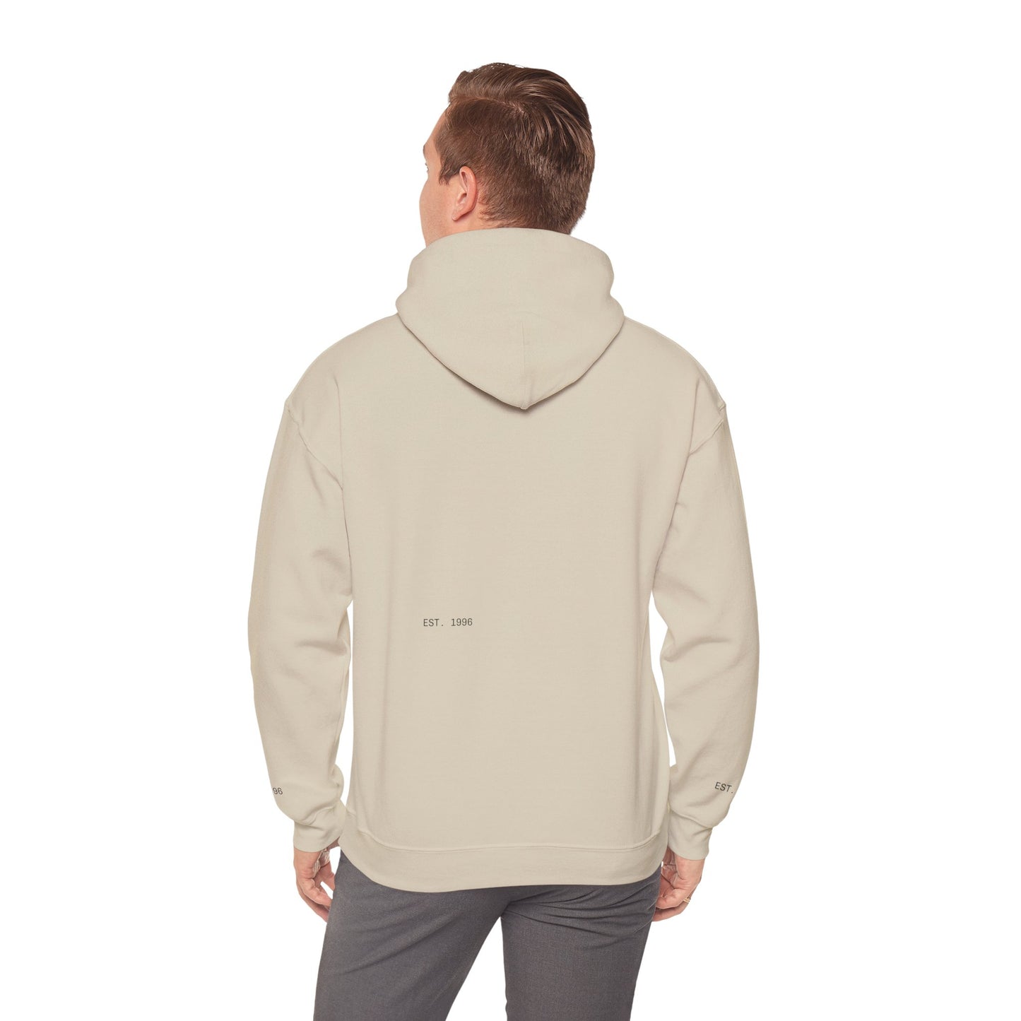 Surfing The Wave Hoodie — Minimal Surf Graphic Pullover (EST. 1996)