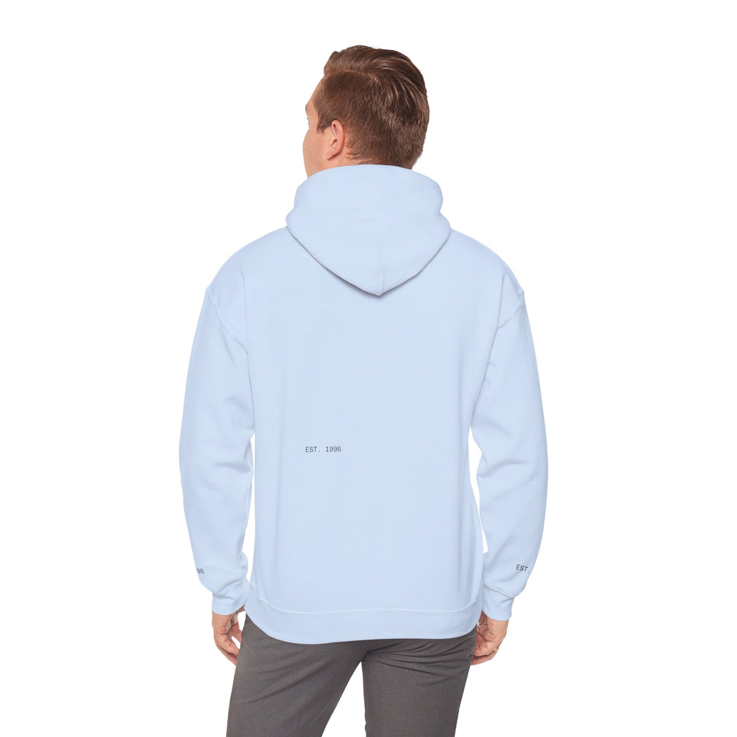 Surfing The Wave Hoodie — Minimal Surf Graphic Pullover (EST. 1996)