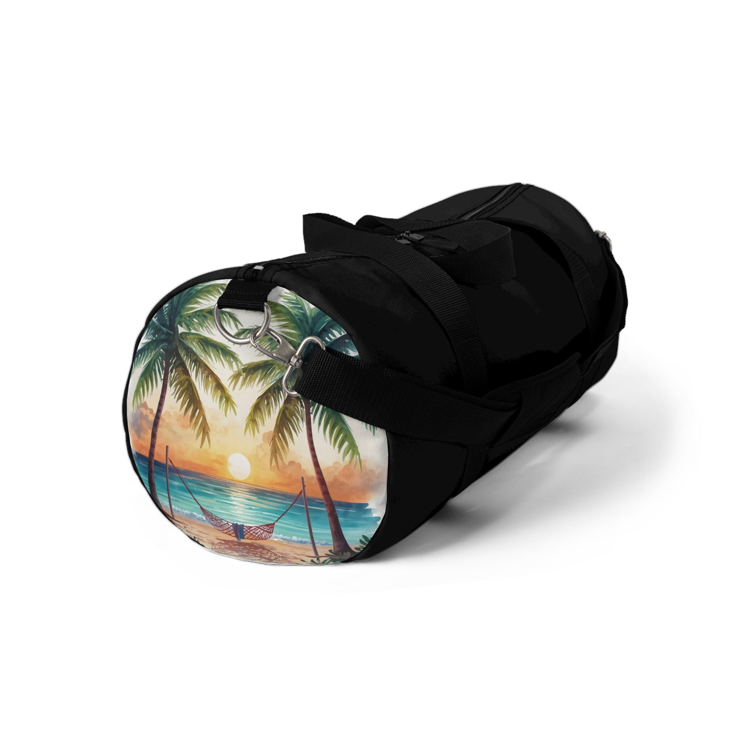 Tropical Palm Print Duffel Bag — Beach Travel Gym Weekender