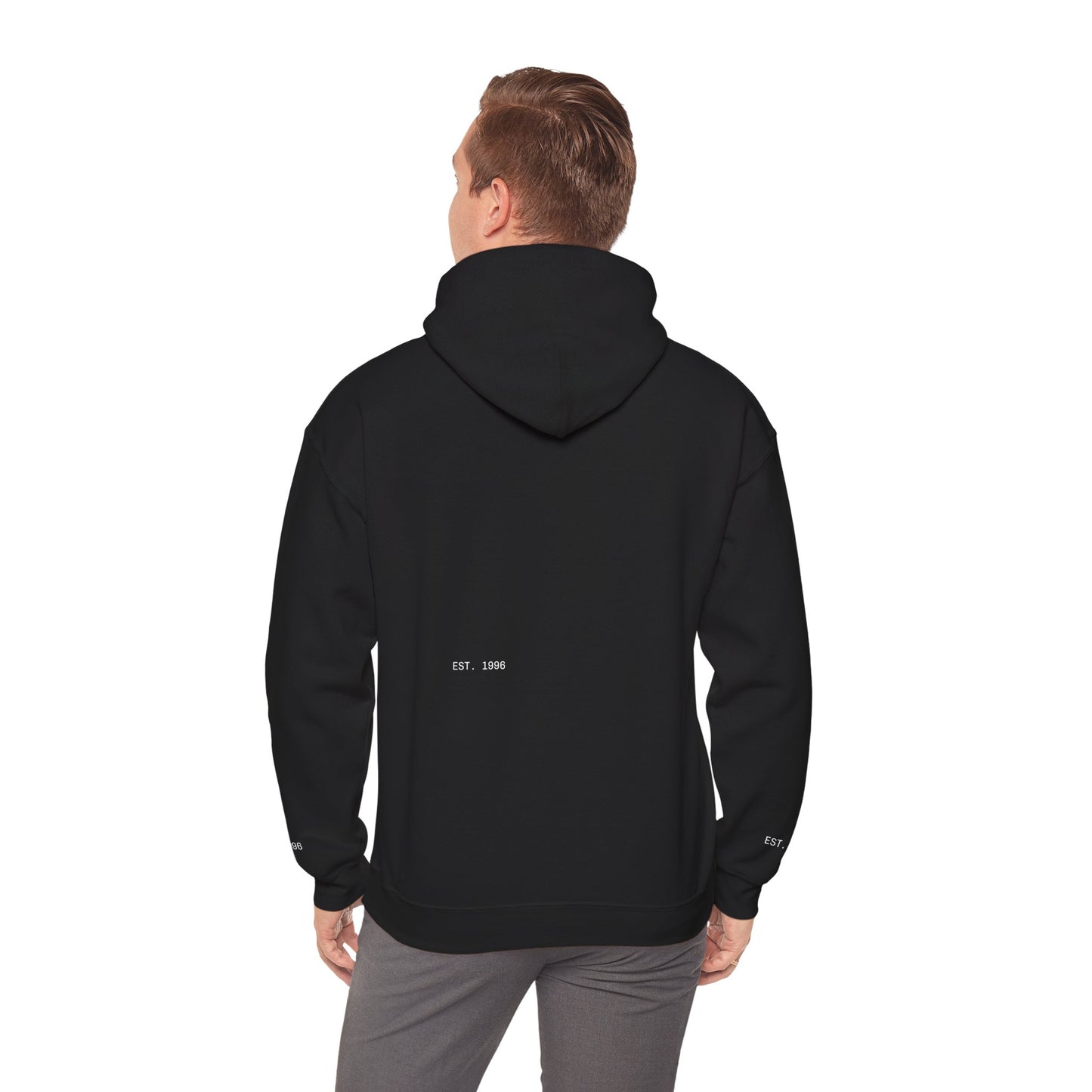 Surfing The Wave Hoodie — Minimal Surf Graphic Pullover (EST. 1996)