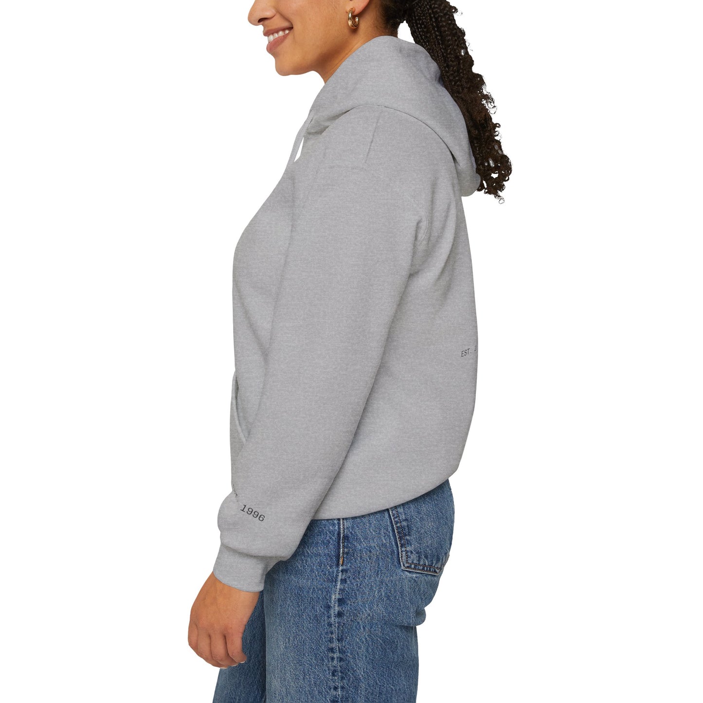 Surfing The Wave Hoodie — Minimal Surf Graphic Pullover (EST. 1996)